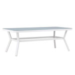 Paris Prix Table de Jardin  Virya  200cm Blanc & Gris