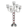Voir la diapositive 1 : Paris Prix Chandelier 5 Branches  Annie  49cm Transparent & Rouge