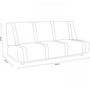 Voir la diapositive 4 : MARKET24 Banquette clic clac 3 places - anthracite - Style contemporain - L 193 x P 92 cm - LENA
