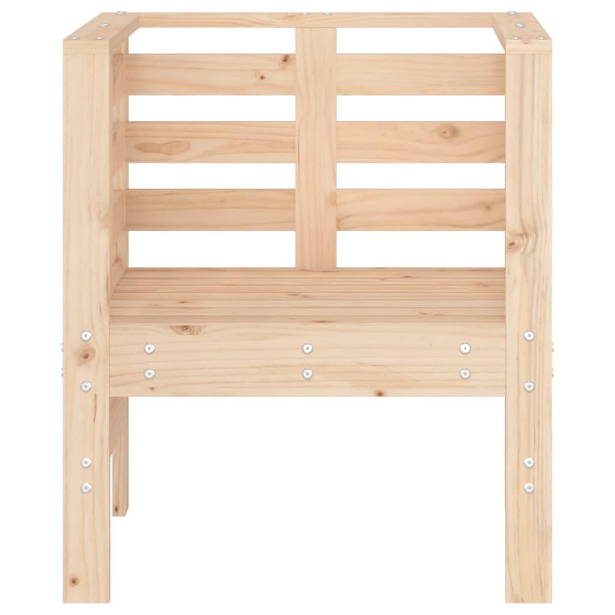 Voir la diapositive 5 : VIDAXL Chaises de jardin lot de 2 61,5x53x71 cm bois de pin massif
