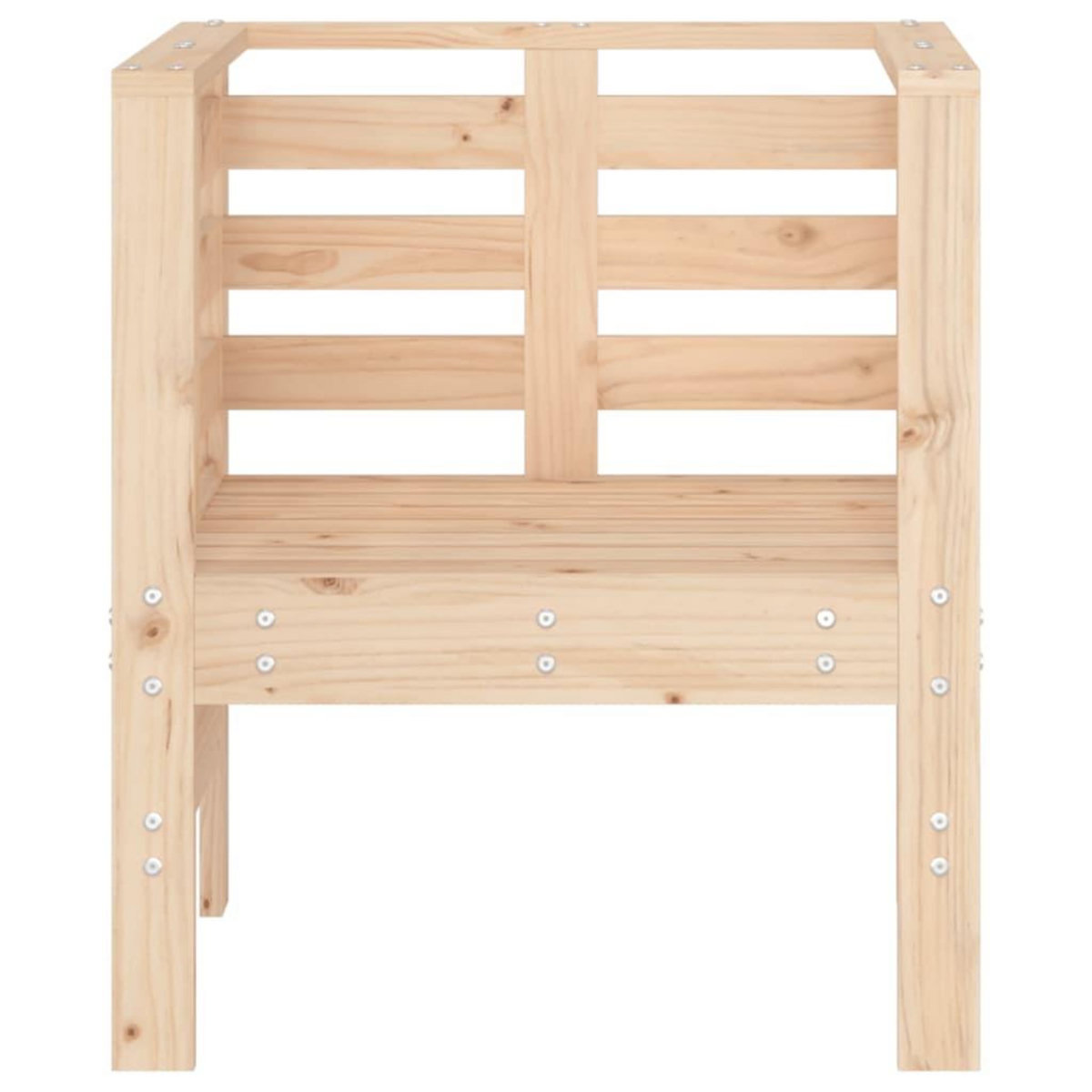 VIDAXL Chaises de jardin lot de 2 61,5x53x71 cm bois de pin massif