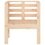 Voir la diapositive 5 : VIDAXL Chaises de jardin lot de 2 61,5x53x71 cm bois de pin massif