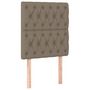 Voir la diapositive 2 : VIDAXL Tetes de lit 2 pcs Taupe 80x7x78/88 cm Tissu