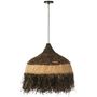 Voir la diapositive 2 : Paris Prix Lampe Suspension en Raphia  Lombok  60cm Noir