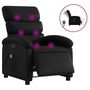 Voir la diapositive 2 : VIDAXL Fauteuil de massage inclinable electrique noir similicuir