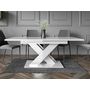 Voir la diapositive 3 : BEST MOBILIER Buriti - table à manger extensible - blanche - 4 à 6 personnes