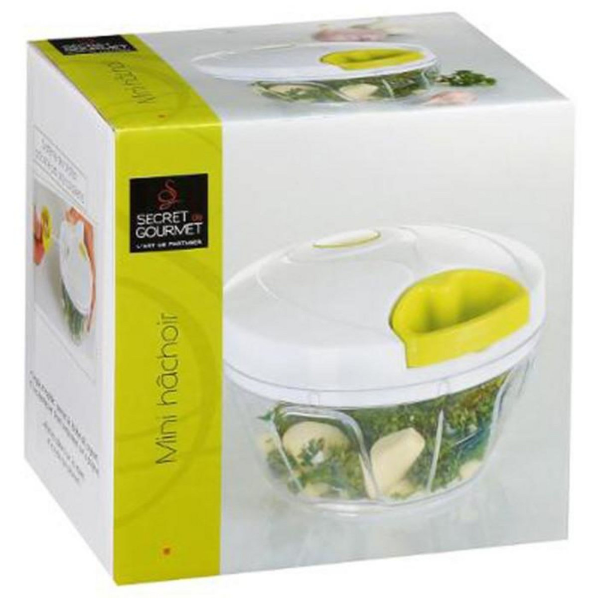 FIVE Hâchoir Manuel à Fil en Inox  Bicolore  12cm Blanc & Gris