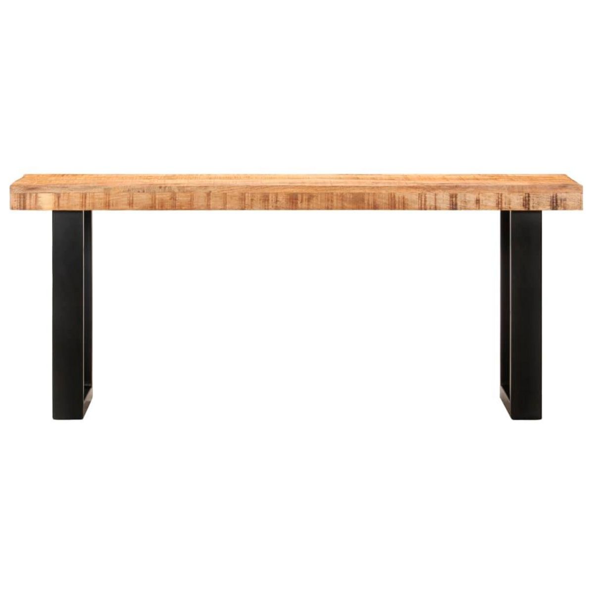 VIDAXL Banc 110 cm Bois de manguier brut massif et acier