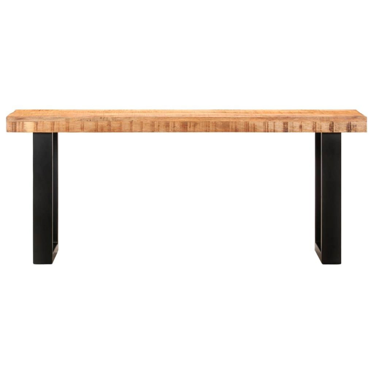 VIDAXL Banc 110 cm Bois de manguier brut massif et acier