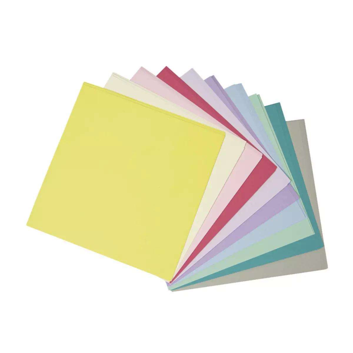Rayher Origami feuilles à plier, FSC Mix Credit, pastel, 20x20cm, 80g / m², sachet 100 pces
