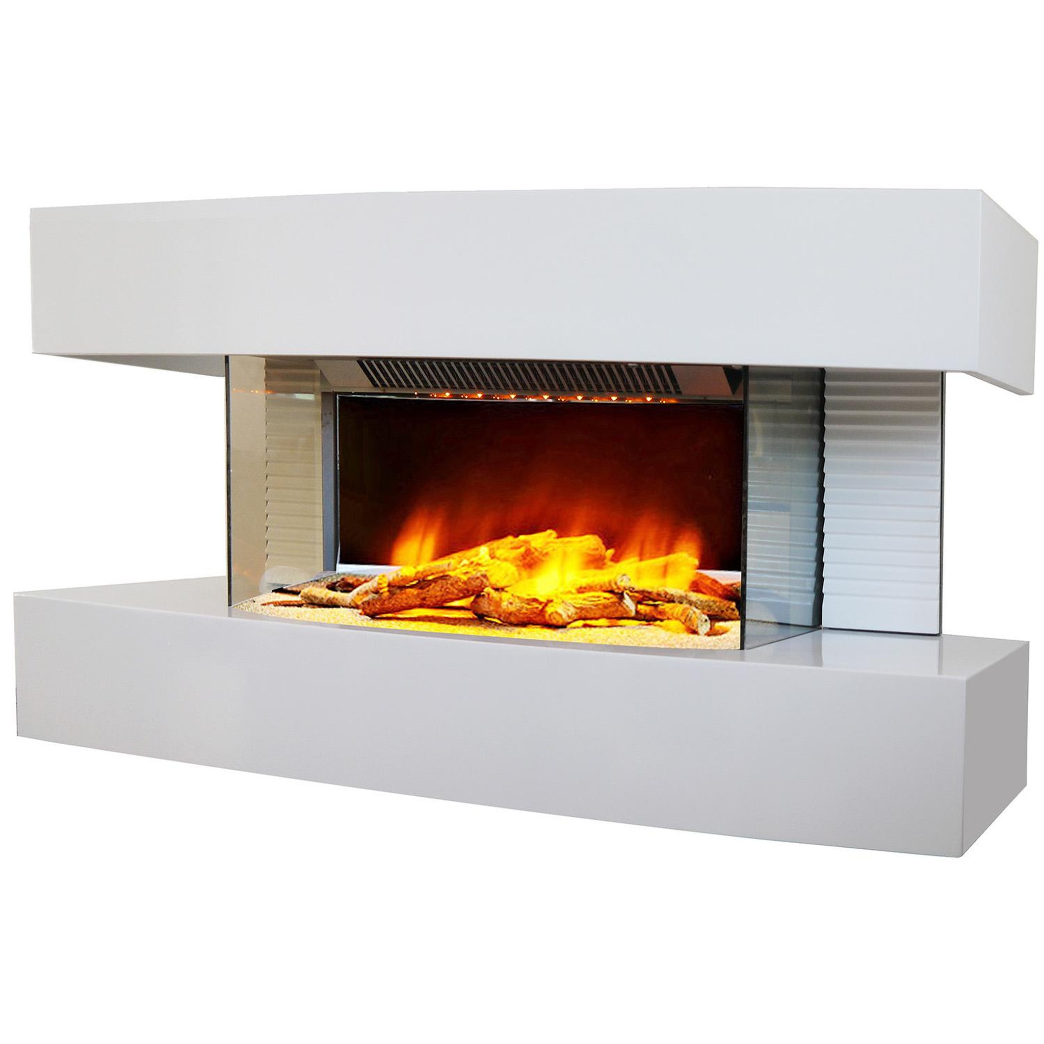 Chemin'arte Cheminée électrique 2000w blanc - LOUNGE MEDIUM BLANC