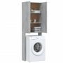 Voir la diapositive 5 : VIDAXL Meuble pour machine a laver Sonoma gris 64x25,5x190 cm