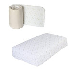 MICUNA Ensemble linge Nordique + tour de lit 140x70 Rabbits