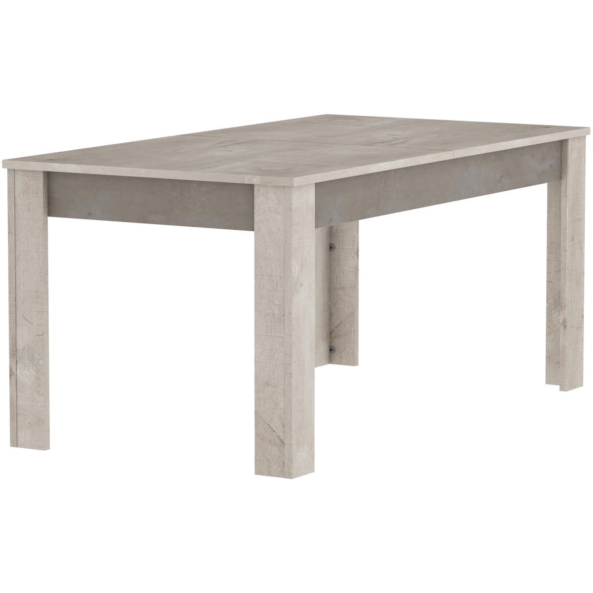 Ensemble table de séjour L170/230cm + enfilade 3 portes CANNES