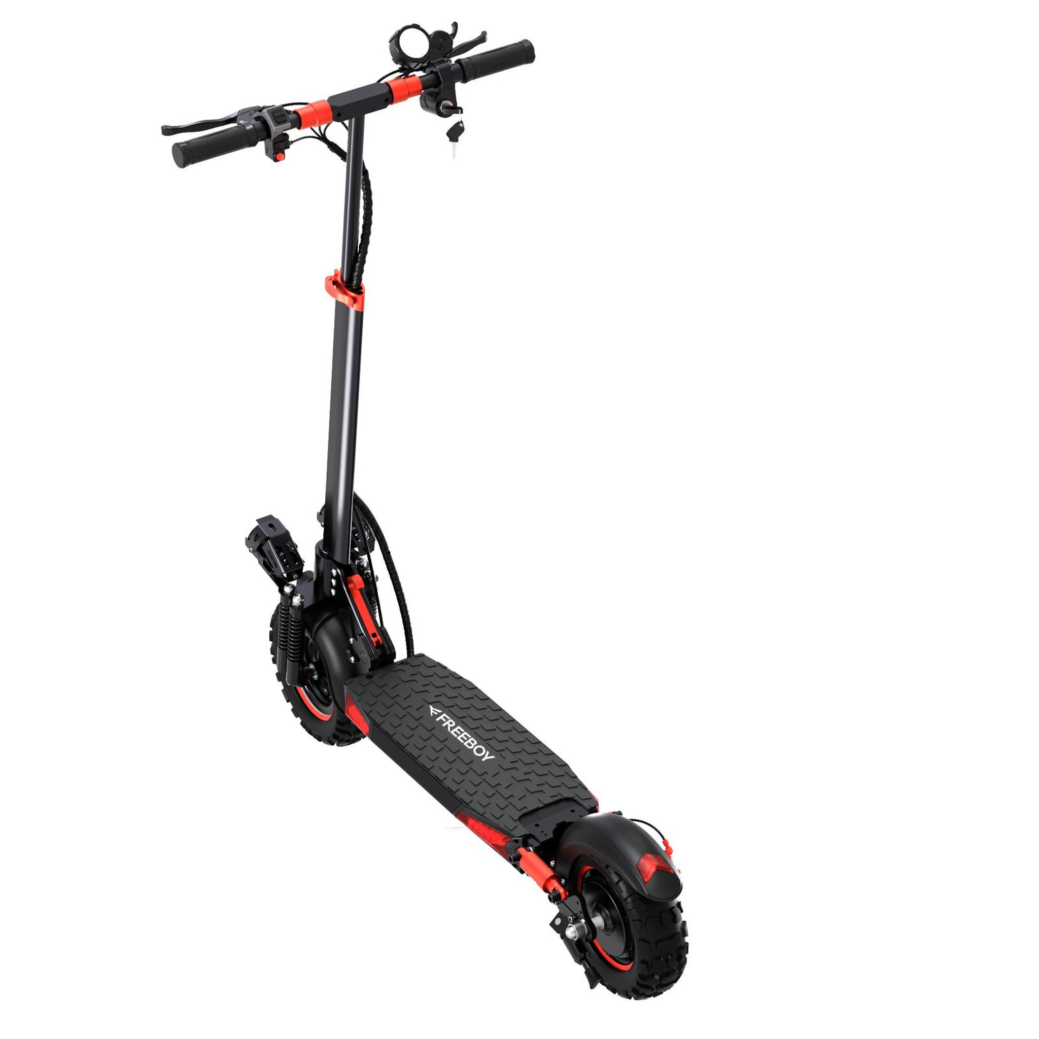 Voir la diapositive 4 : FREEBOY Trottinette électrique freeboy j11max, pneus tout-terrain 11 pouces, double suspension, noire
