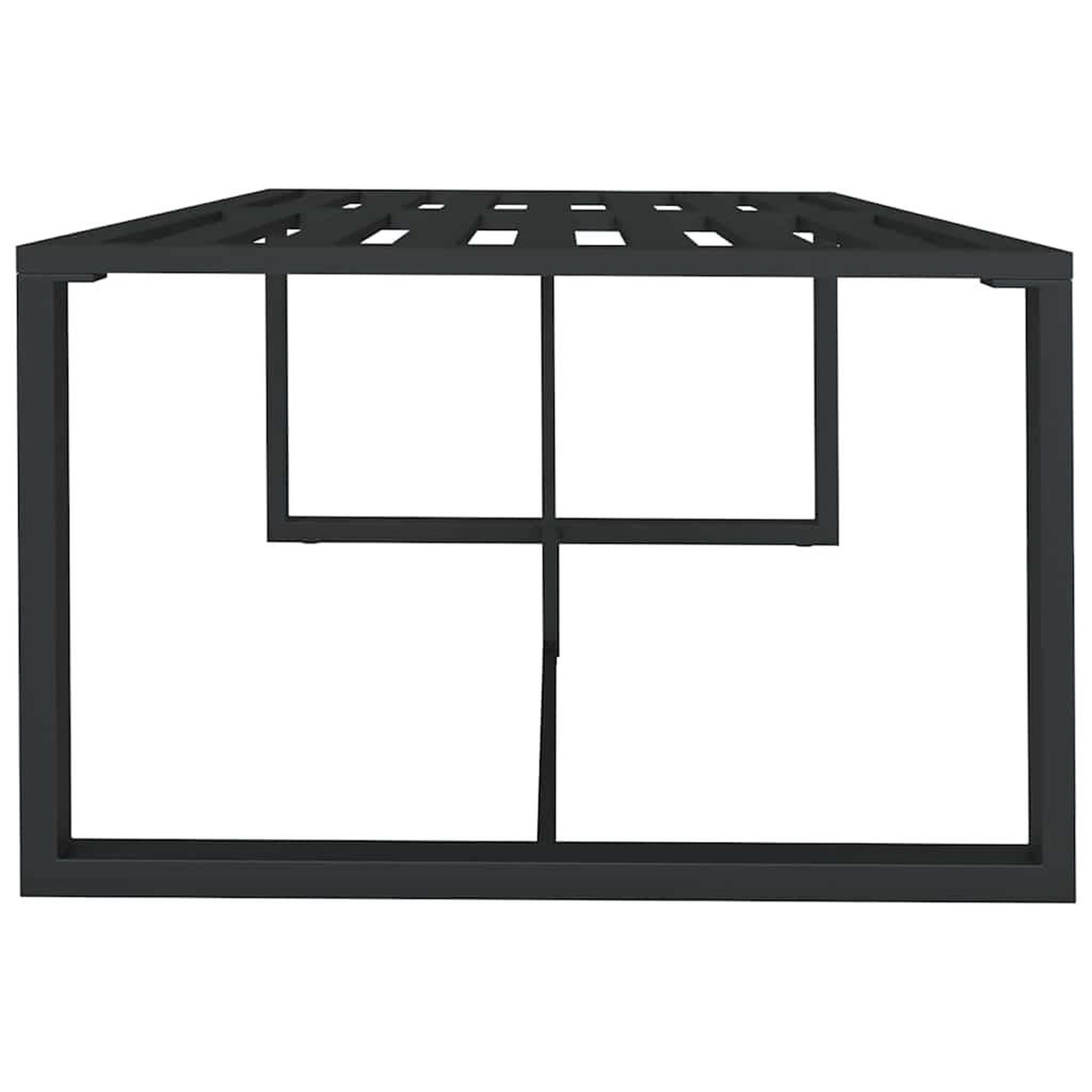 Voir la diapositive 5 : VIDAXL Table a dîner d'exterieur Anthracite 120x60x66 cm Aluminium