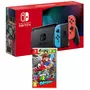 NINTENDO Console Nintendo Switch Joy-Con Bleu et Rouge + Super Mario Odyssey