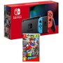 NINTENDO Console Nintendo Switch Joy-Con Bleu et Rouge + Super Mario Odyssey