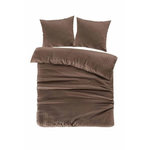 Paris Prix Parure de Lit 3 Pièces  Valerina  240x220cm Marron