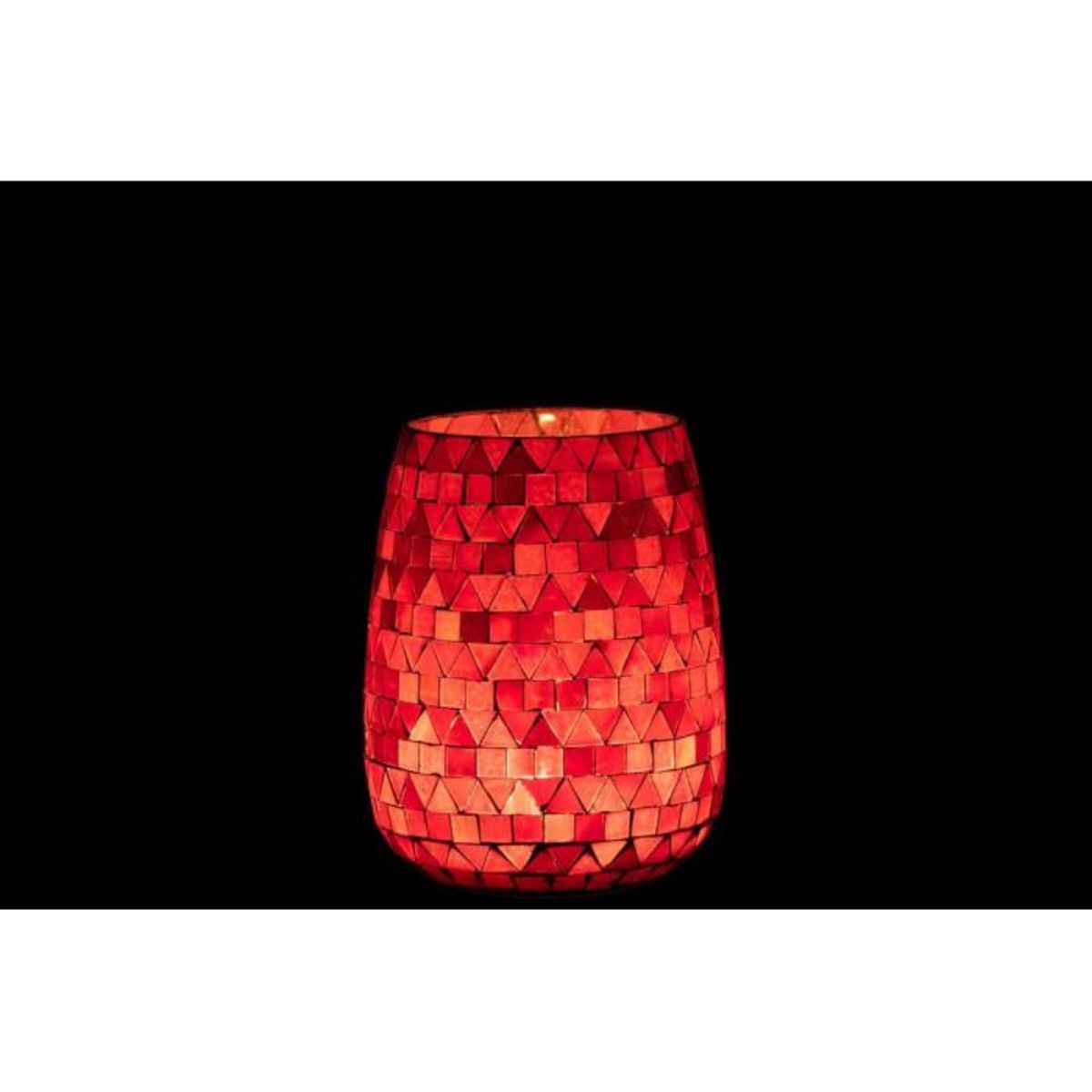 Paris Prix Photophore Design Triangle  Sweet Valentine  16cm Rouge & Rose