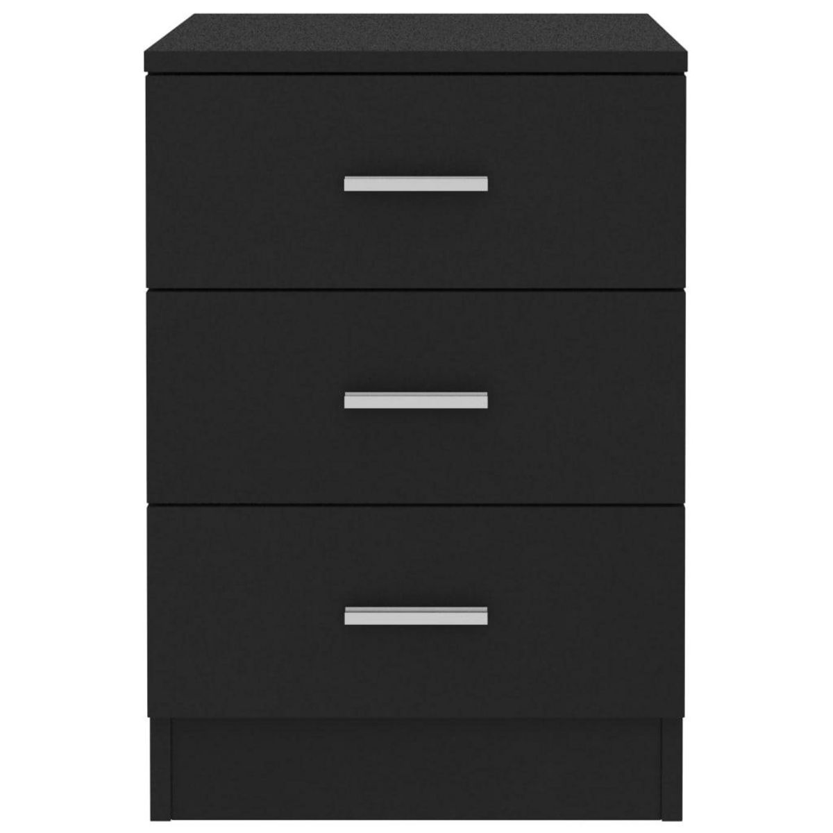 VIDAXL Table de chevet Noir 38 x 35 x 56 cm Bois d'ingenierie