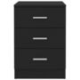Voir la diapositive 4 : VIDAXL Table de chevet Noir 38 x 35 x 56 cm Bois d'ingenierie