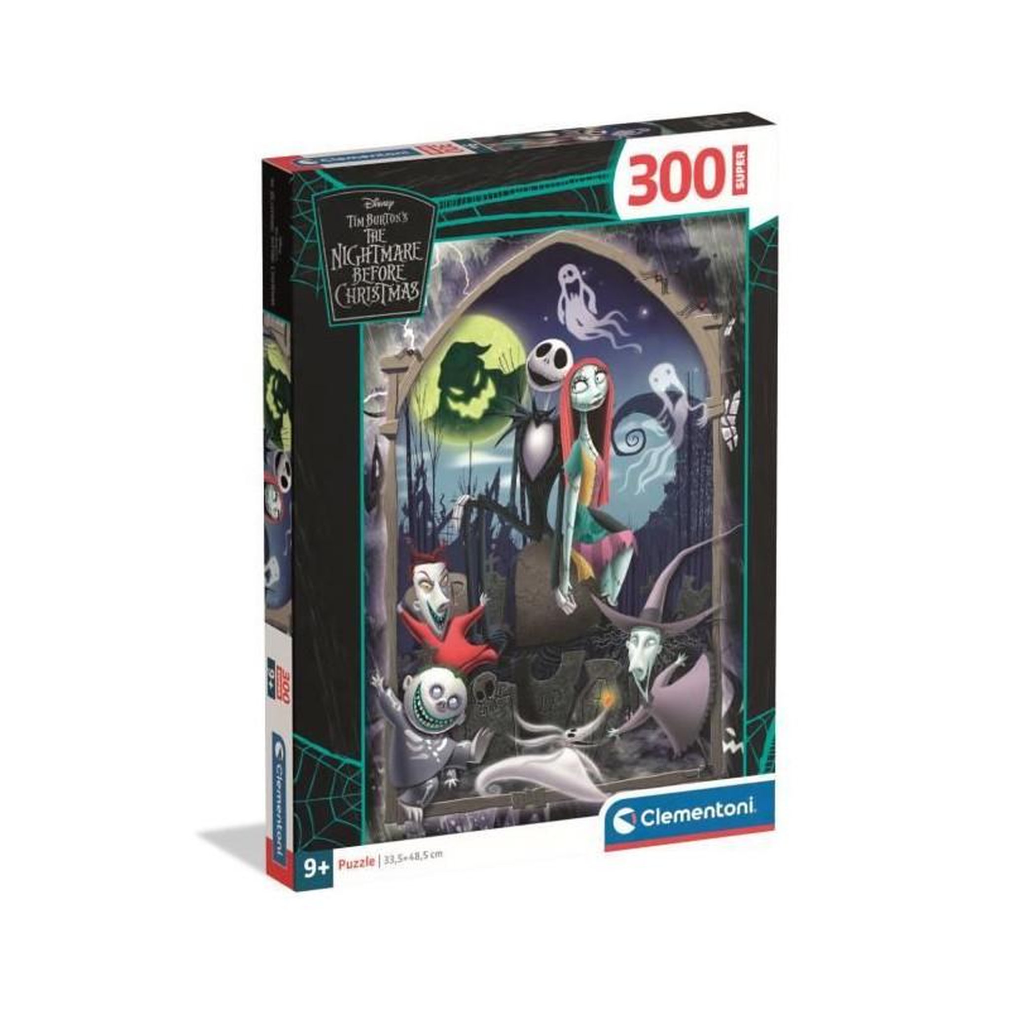 CLEMENTONI Puzzle 300 pièces L’étrange Noël de Mr Jack – Puzzle enfant/adolescent – Clementoni