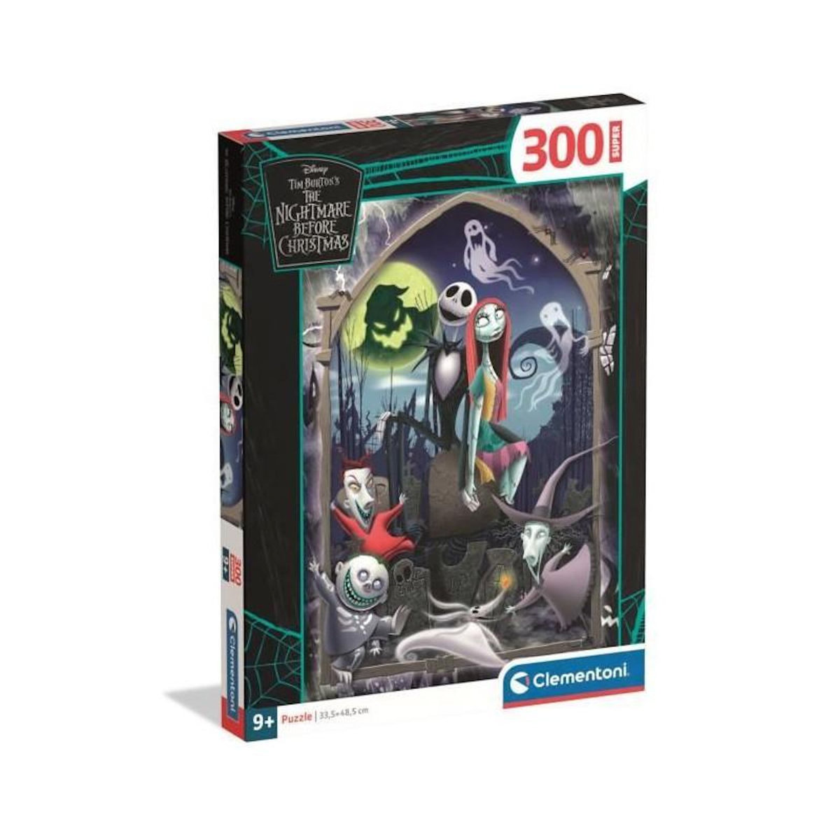 CLEMENTONI Puzzle 300 pièces L’étrange Noël de Mr Jack – Puzzle enfant/adolescent – Clementoni