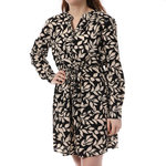 JACQUELINE DE YONG Robe /Beige à  otifs Femme JDY Piper. Coloris disponibles : Noir