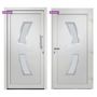 Voir la diapositive 3 : VIDAXL Porte d'entree Blanc 98x208 cm