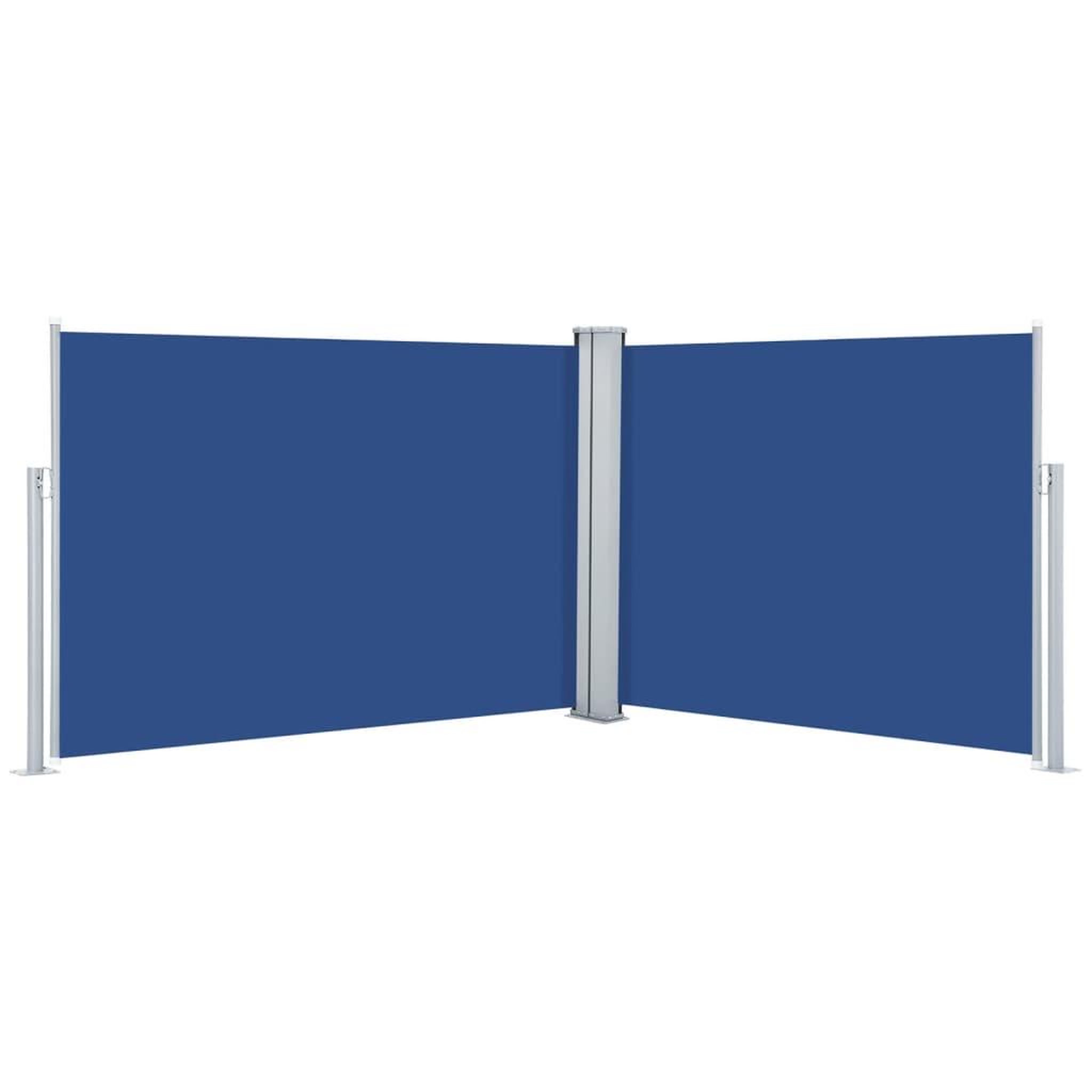 Voir la diapositive 2 : VIDAXL Auvent lateral retractable bleu 100 x 1000 cm