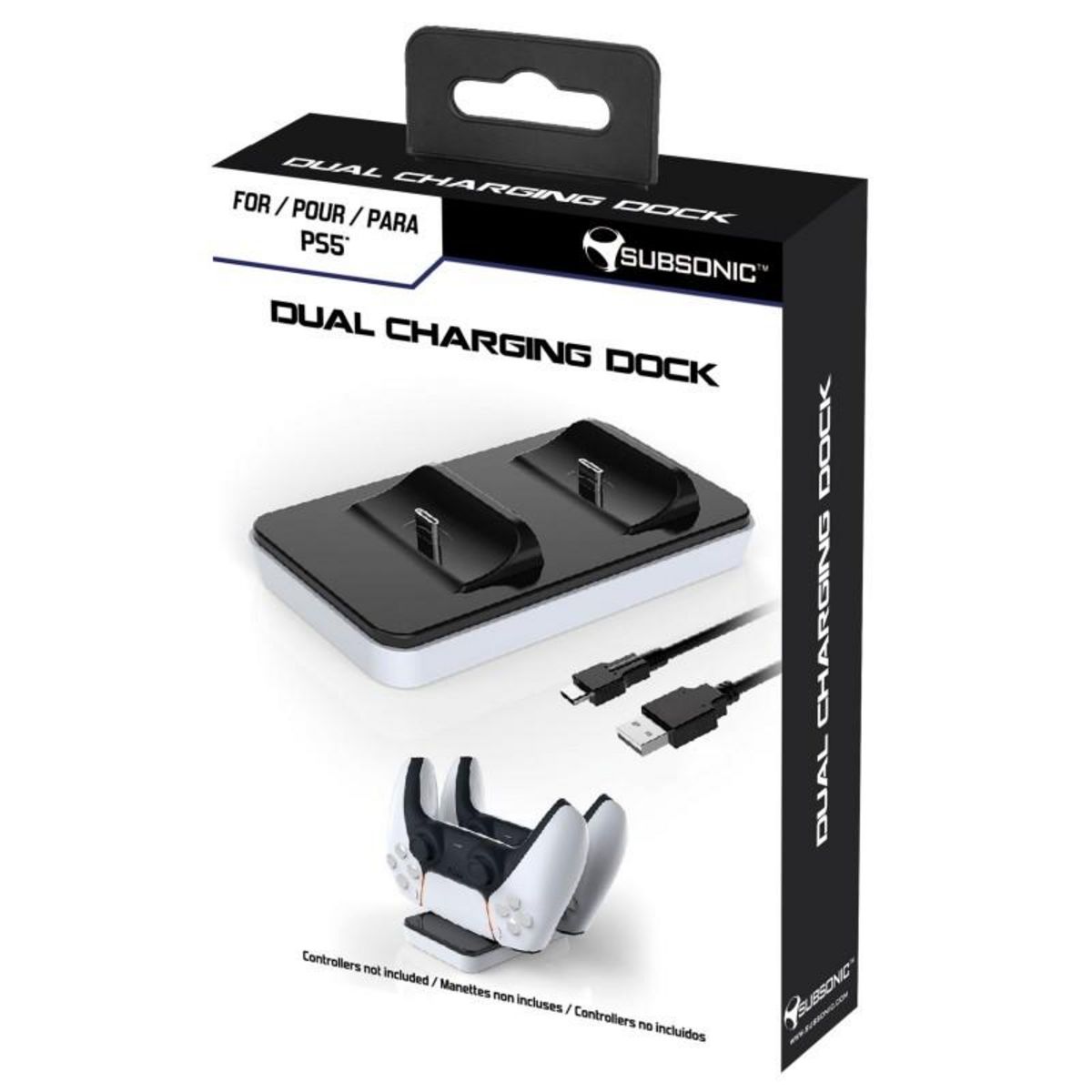 Subsonic Station de recharge pour 2 manettes PS5