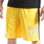  Short Basketball Jaune Homme Sport Zone Los Angeles Lakers. Coloris disponibles : Jaune