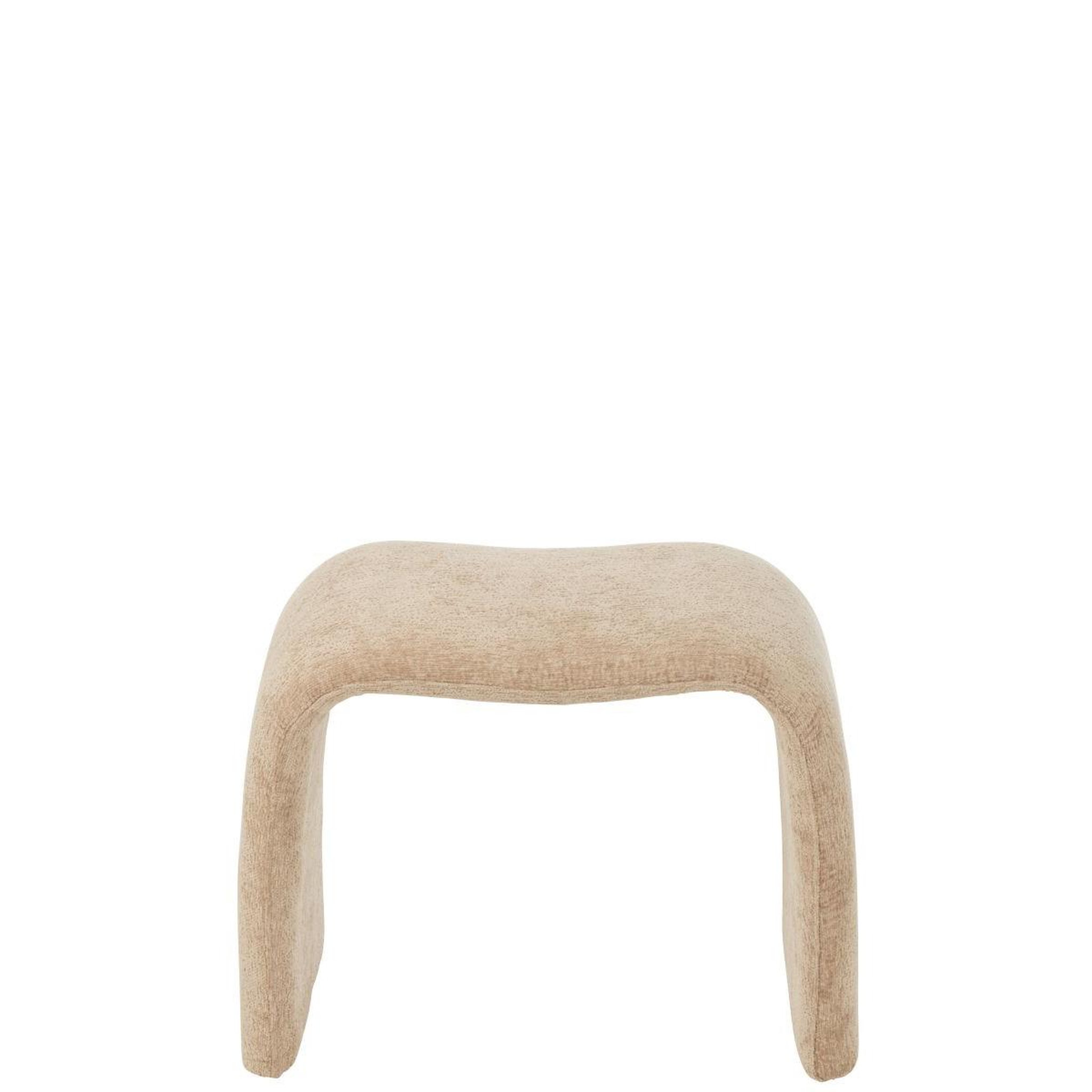 Voir la diapositive 3 : J-LINE Pouf design  anise  61cm beige