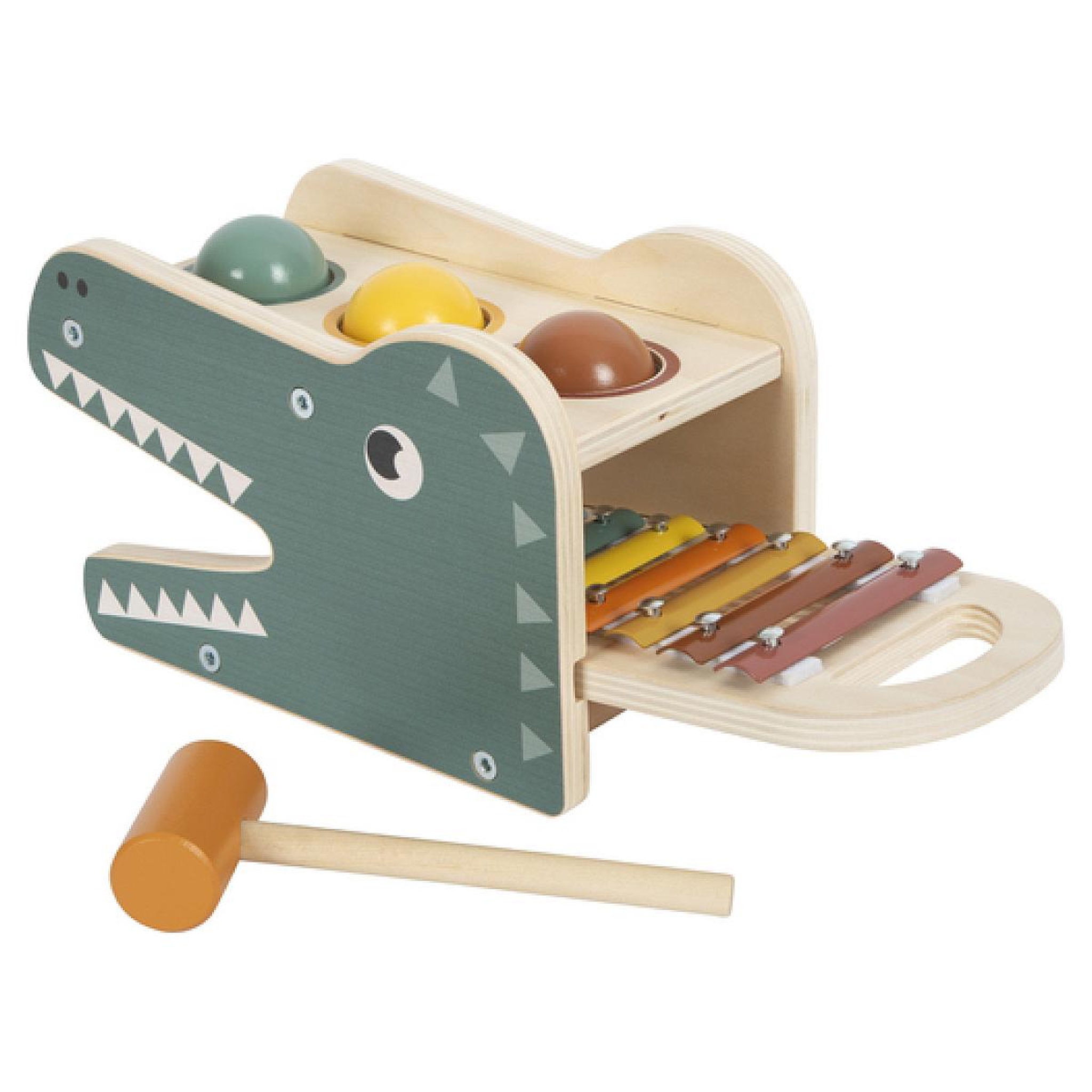 Voir la diapositive 4 : SMALLFOOT Banc a marteler avec Xylophone - Safari