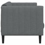 Voir la diapositive 5 : VIDAXL Canape a 3 places gris fonce tissu