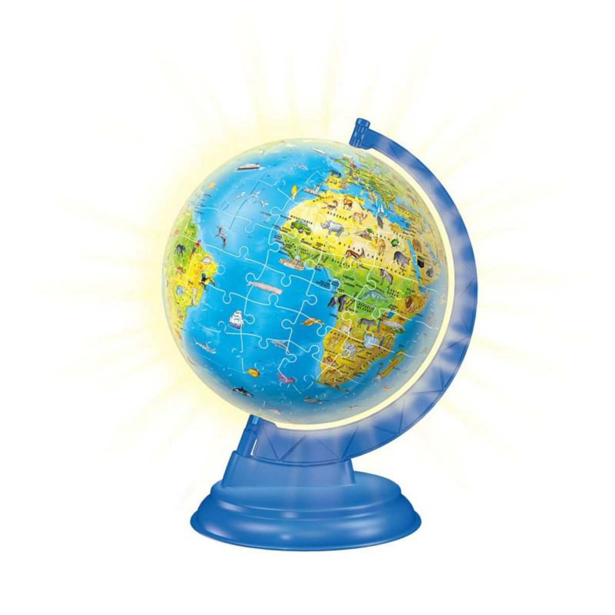 RAVENSBURGER Ravensburger - XXL Kinder Globe Night Edition English 3D Puzzle, 180pcs. 112883