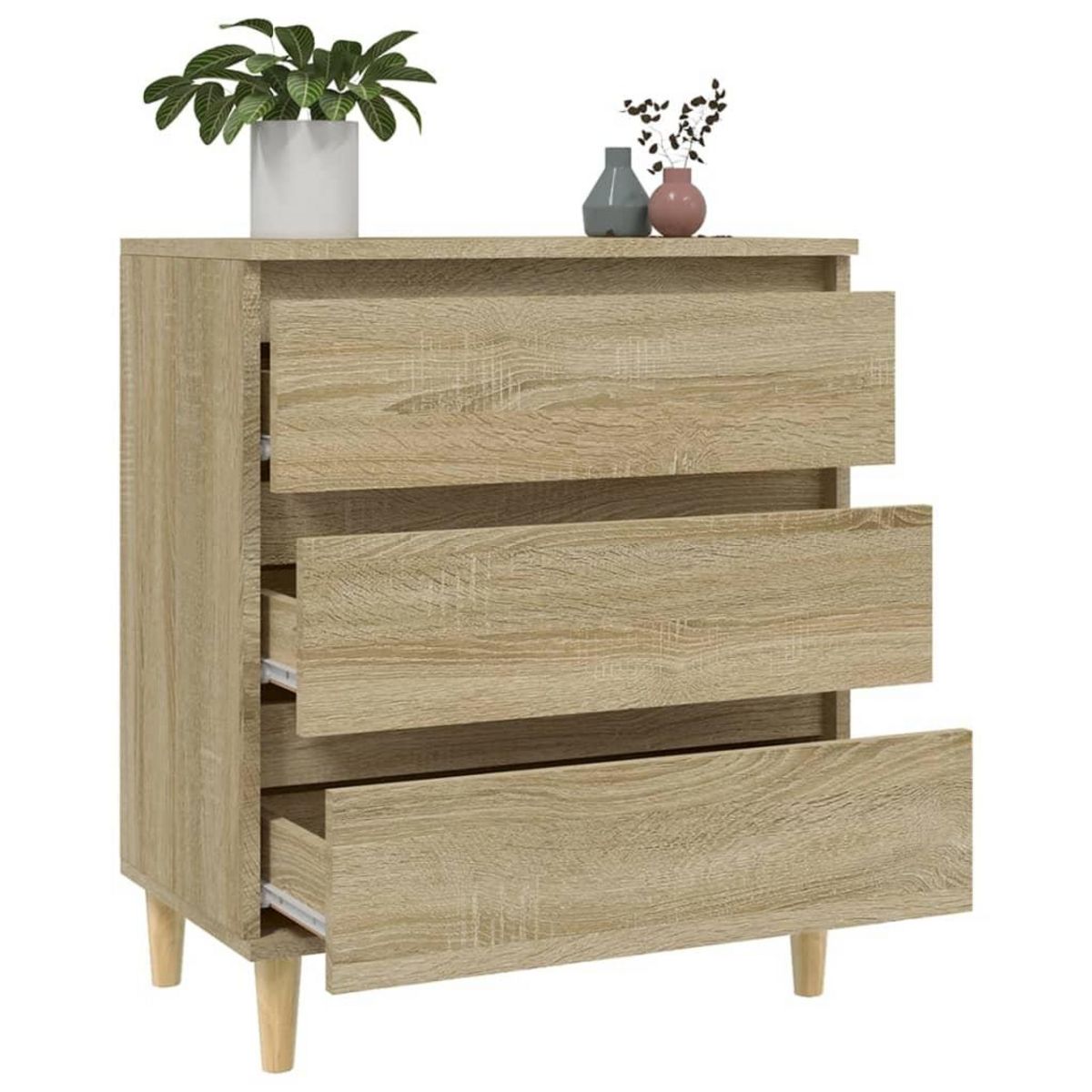 VIDAXL Buffet Chene sonoma 60x35x70 cm Bois d'ingenierie