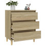 Voir la diapositive 5 : VIDAXL Buffet Chene sonoma 60x35x70 cm Bois d'ingenierie