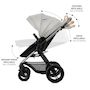 Voir la diapositive 5 : KINDERKRAFT Poussette trio moov 2 pratique et confortable