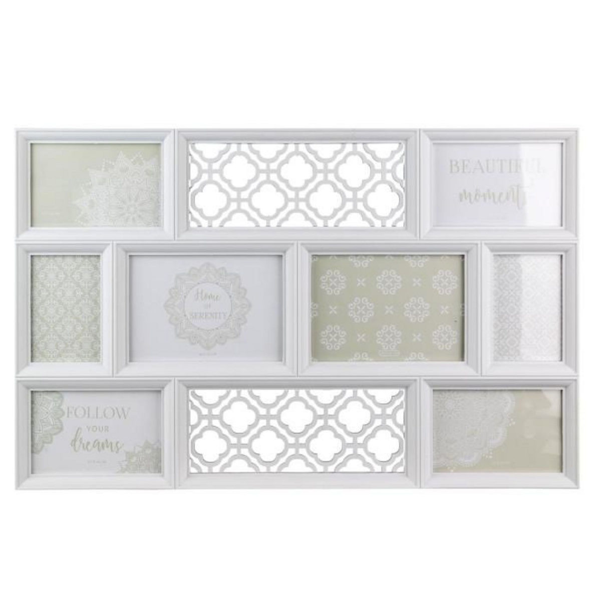 Paris Prix Pêle-Mêle 8 Photos Design  Zerta  60cm Blanc