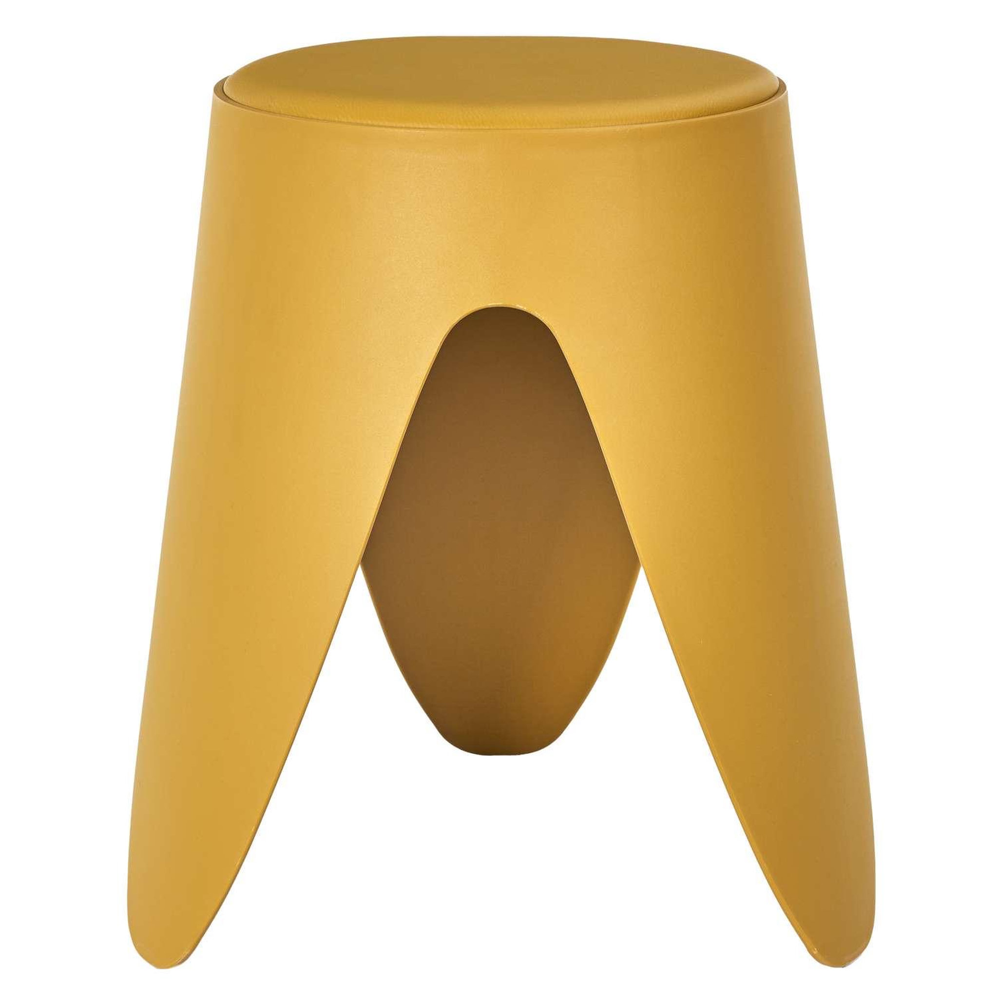 The Home Deco Factory Tabouret d'appoint empilable emma - jaune
