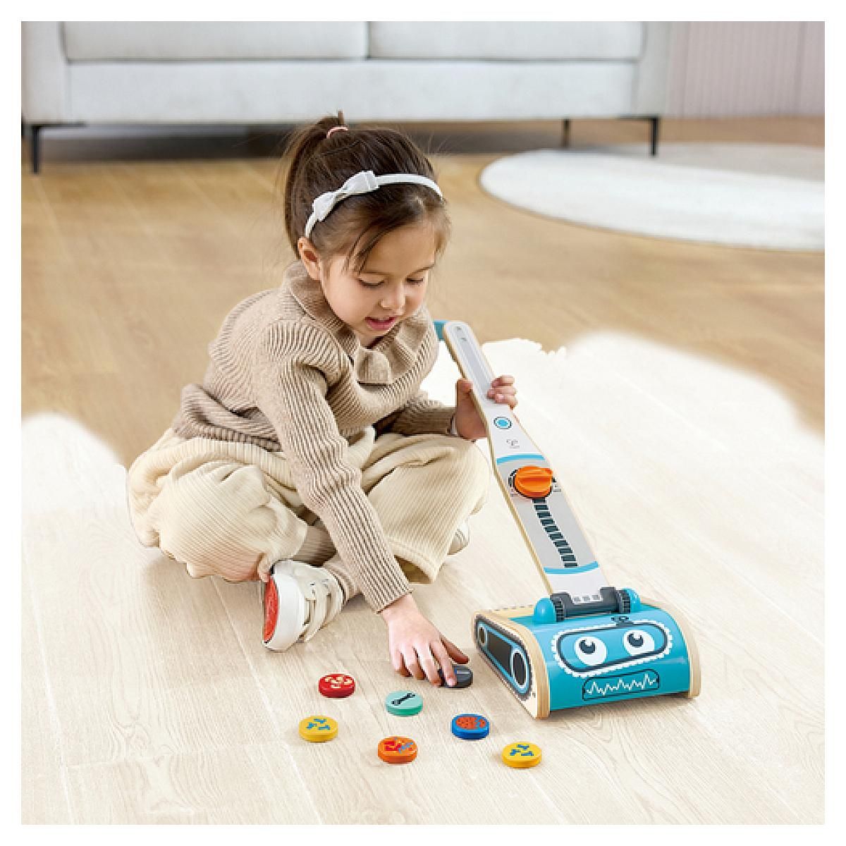 Hape Aspirateur vintage en bois