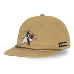 CAPSLAB Casquette flat unie Looney Tunes Good Vibes. Coloris disponibles : Beige