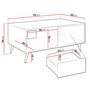 Voir la diapositive 6 : BEST MOBILIER Sorolla - table basse - 100 cm