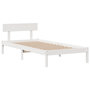 Voir la diapositive 5 : VIDAXL Lit bibliotheque sans matelas blanc 75x190cm bois de pin massif