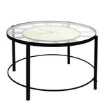 Paris Prix Table Basse Design  Horloge  90cm Noir