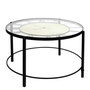 Voir la diapositive 1 : Paris Prix Table Basse Design  Horloge  90cm Noir