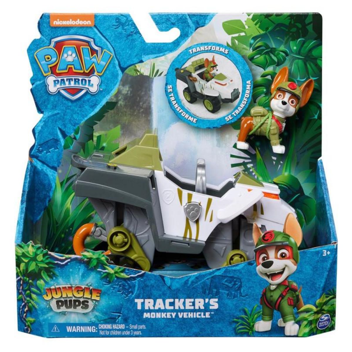 PAW PATROL Véhicule avec figurine Tracker Paw Patrol La Pat'Patrouille Jungle Pups