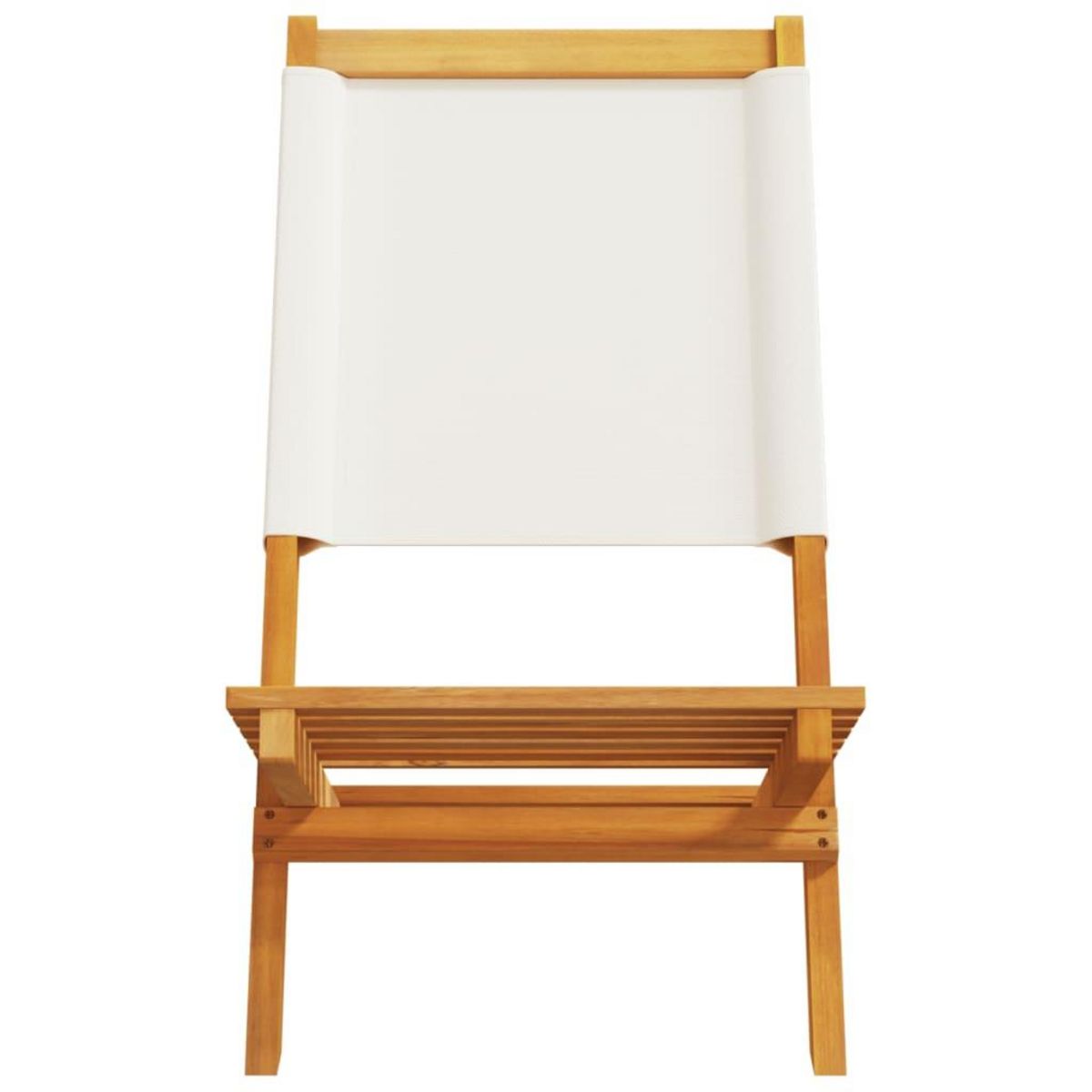 VIDAXL Chaises de jardin pliantes lot de 6 tissu et bois massif